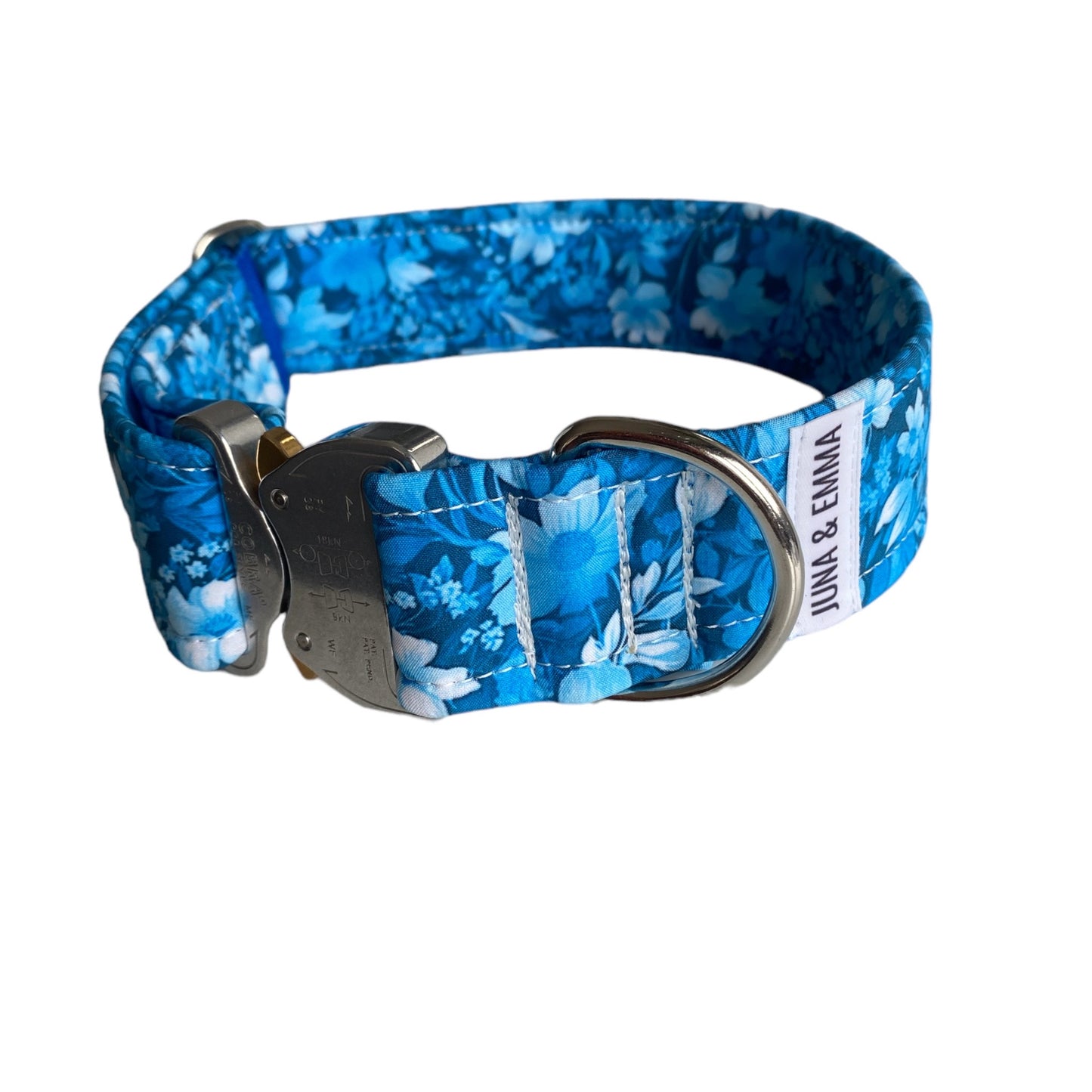 Halsband Blumenwiese blau